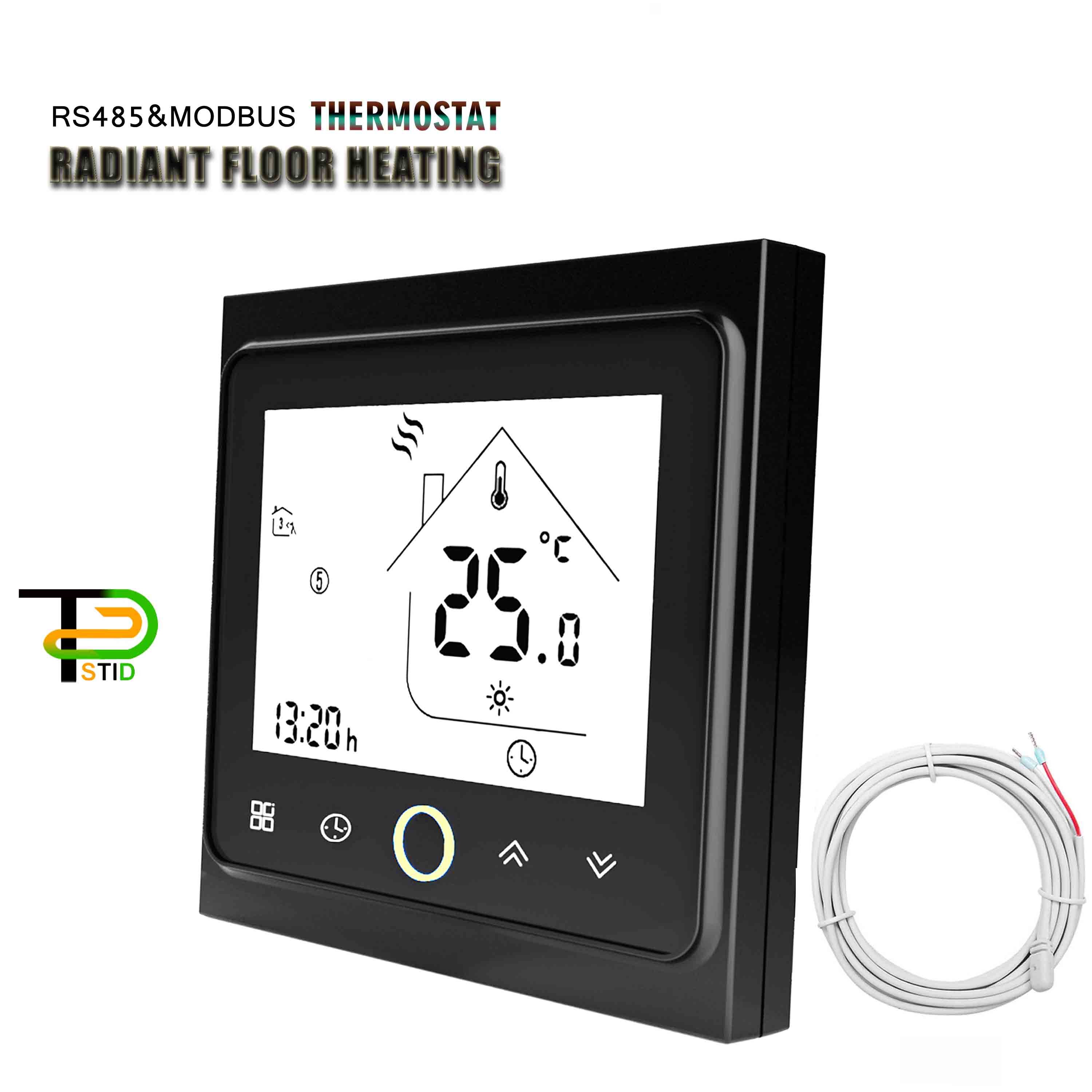 Dual Sensor Centralized Building Control By RS485&Modbus Thermostat for Water Heater/Valve switch