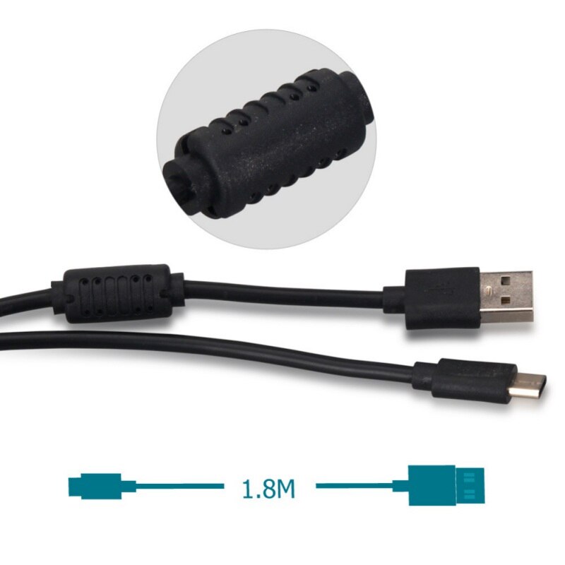 1.8 Meter Oplaadkabel Usb Type-C Magnetische Ring Data Cord Power Cable Voor Nintendo Controller Зарядное Устройство