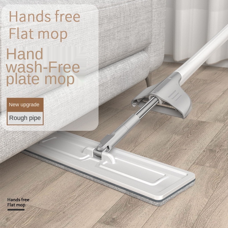 Balai serpillière plat pour le nettoyage des sols, avec 2 pièces en tissu microfibre, deux tailles, modèle