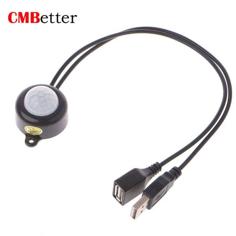 Pir Lichaam Infrarood Motion Sensor Auto On/Off Mini Led Human Detector Usb Schakelaar Voor Closet Corridor Badkamers Dc 5V/12V/24V: F Type