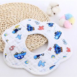 Baby Lätzchen 360 Grad Drehung 8 Schichten Blick Musselin Baby freundlicher Bandana Spucktuch Weiche Neugeborenen Speichel Handtuch Baby zeug: Wagen