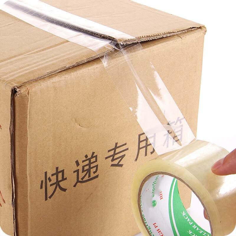 1.2cm Small Scotch Tape 4.8cm Transparent Adhesive Packaging Supplies Tear Pack Tool for DIY Student School Office Business Tape