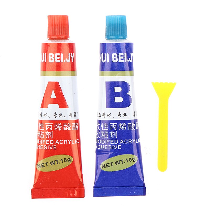 Colle Super AB 302, résine époxy liquide forte, cuir, caoutchouc, adhésif époxy, métal, verre, bois, Kit de papeterie UV: style2