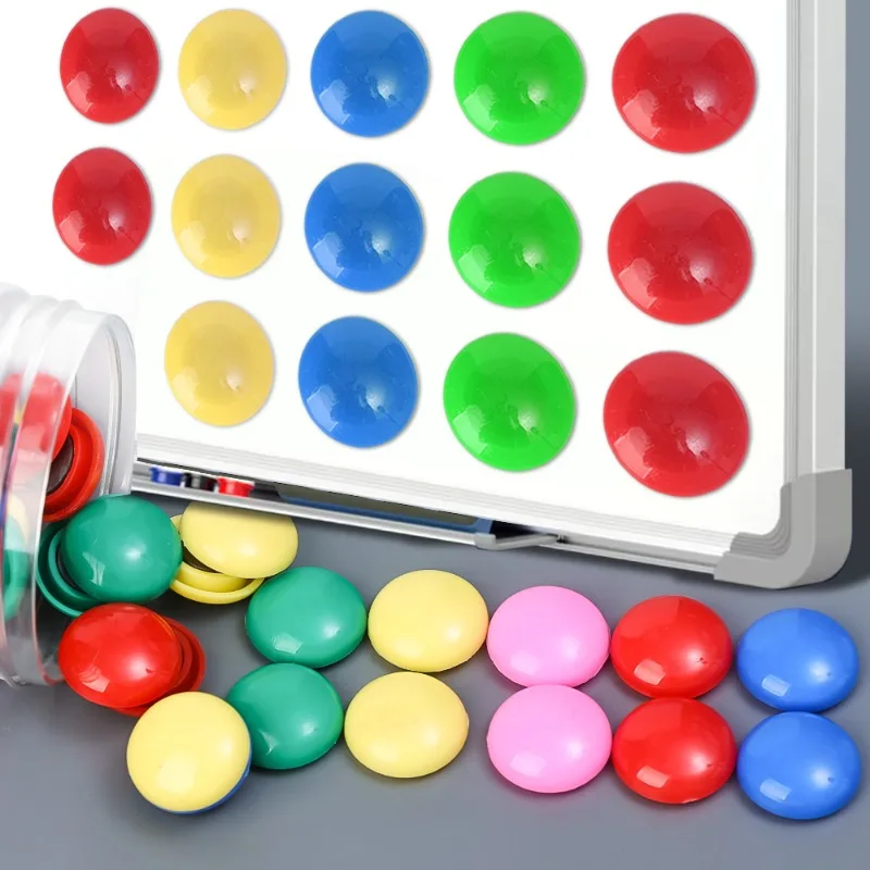 Okrągłe koraliki magnetyczne Lodówka Tablica Tablica Kolorowe magnesy Przyciski Naklejki do domu Biuro Szkoła DIY Decor Szpilki