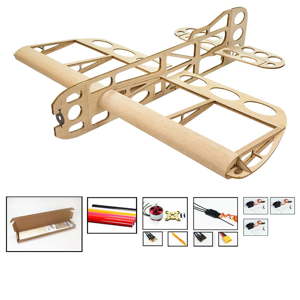 Balsa Wood Airplane Model GEEBEE 600mm Wingspan Balsa Kit Woodiness model 3D PLANE for Hand Entry Level Building