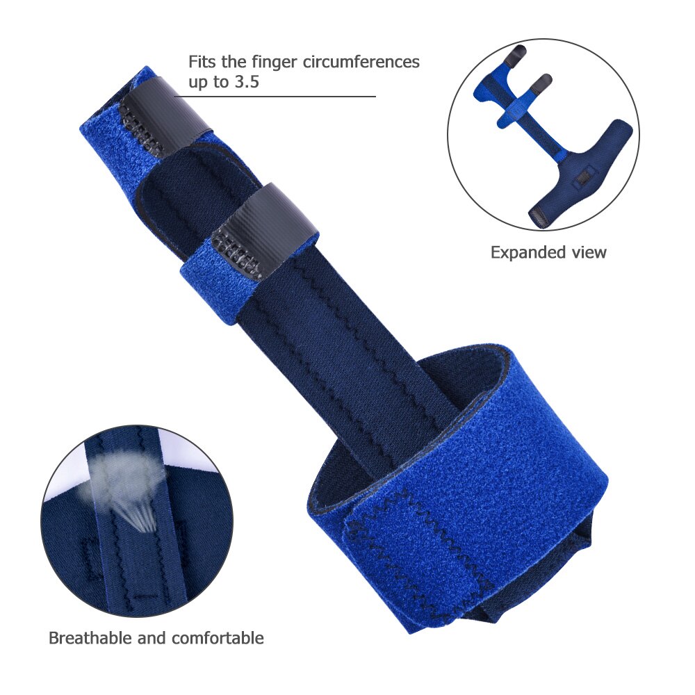 Attelle de doigt Support orthèse entorse arthti cassé doigt Joint Fracture Protection orthèse correcteur avec bande bande réglable