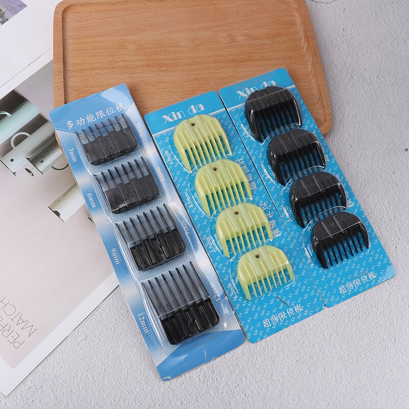 4Pcs Universal Hair Clipper Limit Comb Replacement Guide Attachment Size Barber