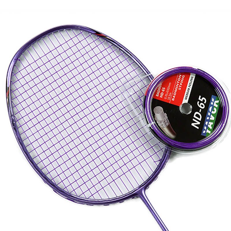 Atacado 10.3 m alta repulsa força dureza desgastar-resistente fibra resina badminton corda linha raquete esportes acessórios