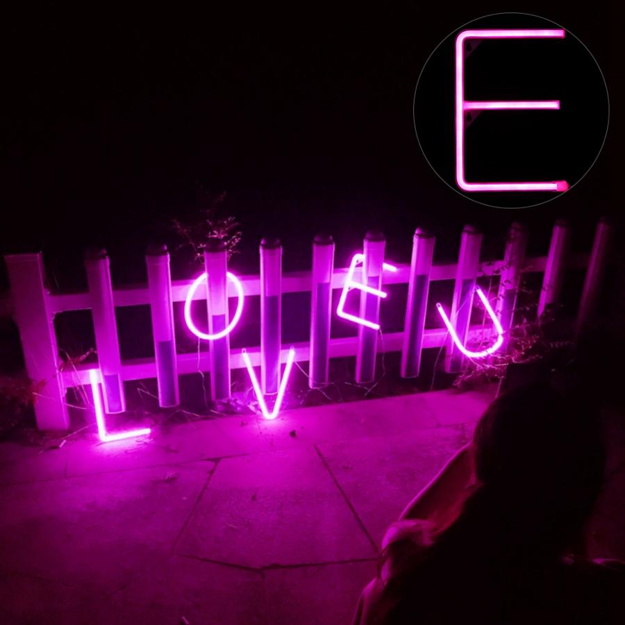 LED Neon Light Stylish Unique E Shape LED Letter W... – Grandado