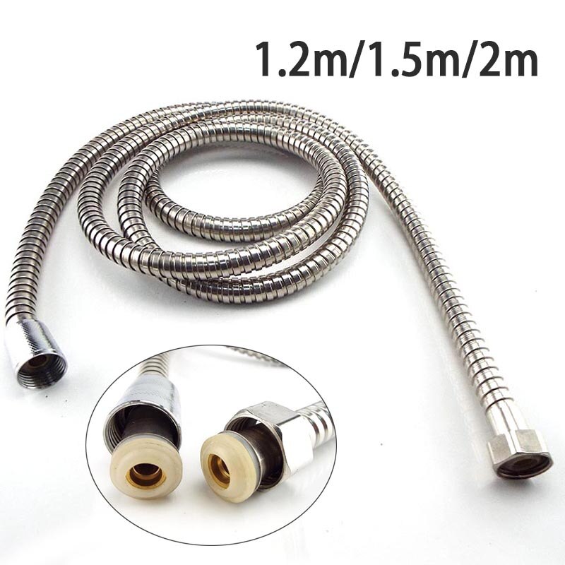 Water Shower Head Long Pipe Hose Tube Connector for Home Bathroom Shower Extension Plumbing Pipe Pulling Stainless Steel U26
