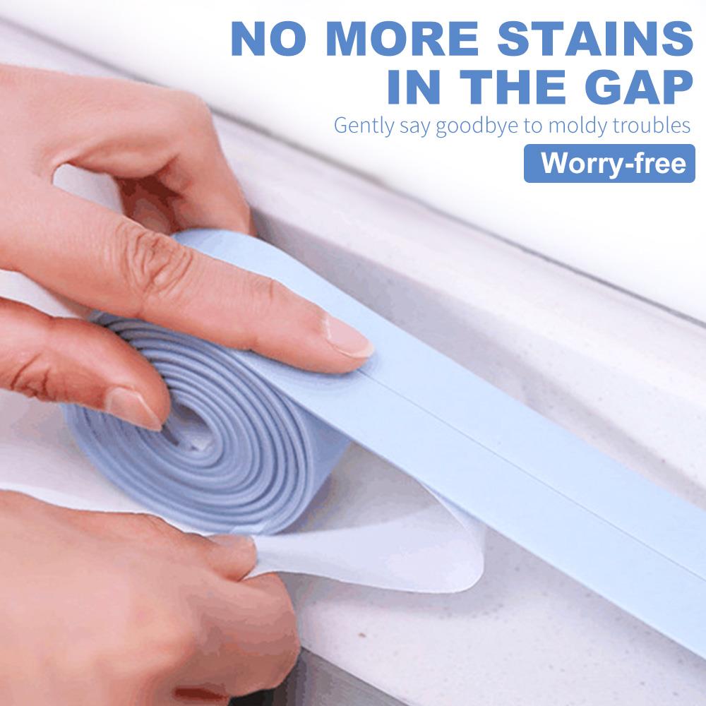Waterproof Tape Strip Kitchen Sink Paste Gap Beauty Seam Bathroom Toilet Paste Mold Tape Super Adhesive Silicone Stickers
