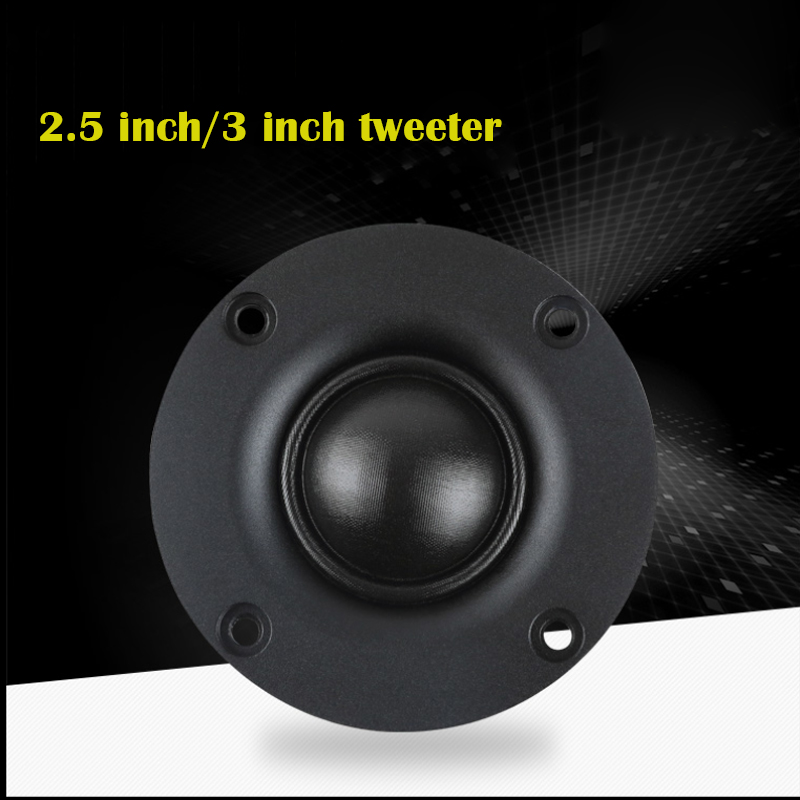 HIFI 2.5 Inch 3 Inch Tweeter Speaker 30W 4 Ohm 8 Ohm Strong Magnetism Silk Membrane Tweeter Audio Speakers 25.4MM Loudspeakers