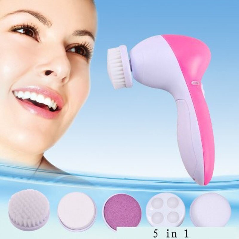 5 In 1 Facial Massager Reiniging Gezicht Borstel Facial Skin Cleanser Machine Dynamische Gezicht Diep Reinigen Massager Reiniging Instrument