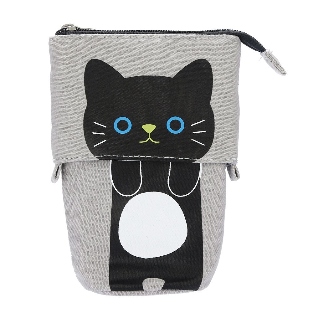 1pc butik penna fall låda tecknad söt katt teleskop penna väska brevpapper låda flickor skolan kontorsmaterial: D