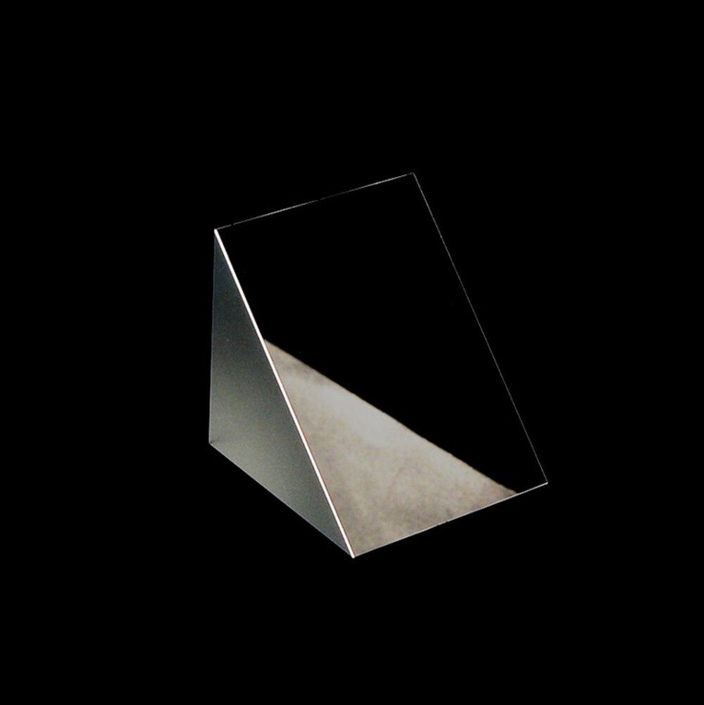 Optiskt glas rätvinkligt prisma 30*30*30 triangulär totalreflektion likbent mitsubishi spegel snedbeläggning