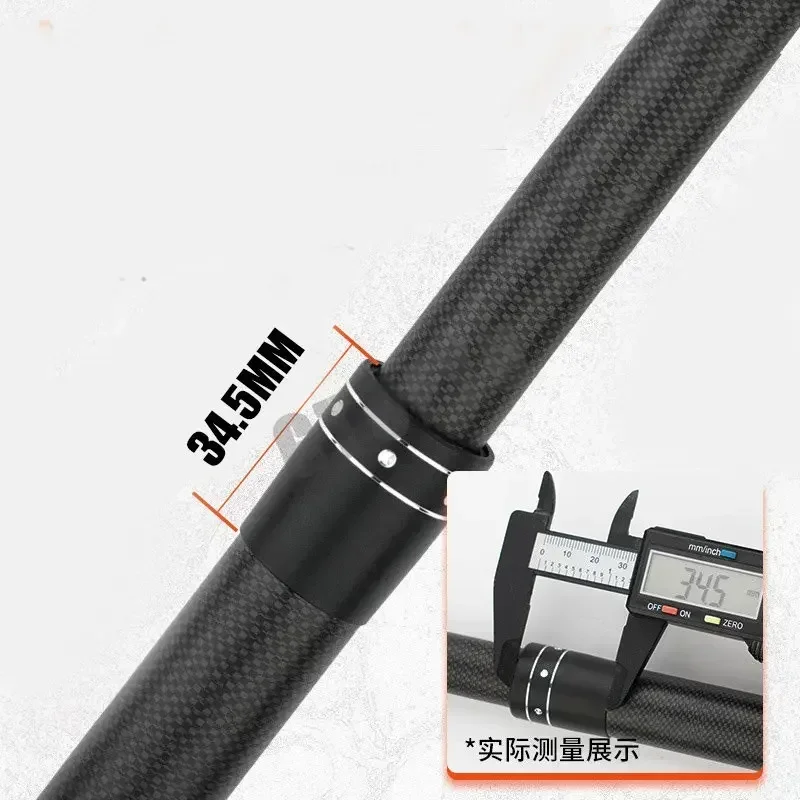 2.1M 2.4M Carbon Fishing Rod 50kg above Superhard Long Distance Throwing shot Rod Lure 50-800g Telescopic Sea Boat Fishing Rod
