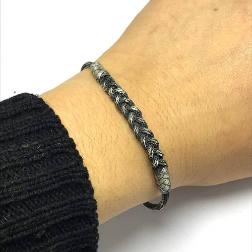 Gebreide Model 1000 Sterling Kazaziye Zilveren Armband (Unisex)