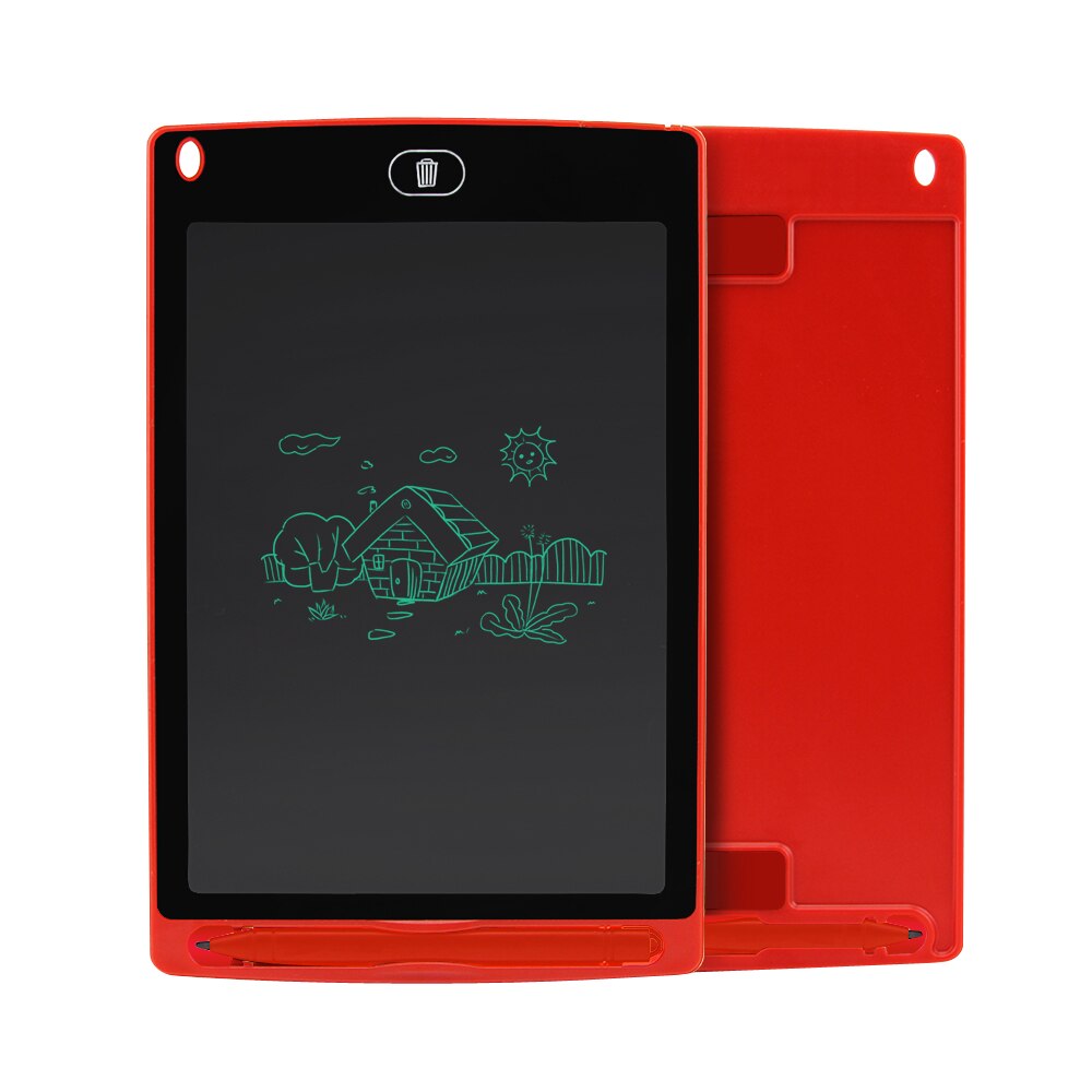 Sunany Lcd Schrijven Tablet 8.5 ''Inch Elektronische Tekening Schrijfbord Handschrift Pads Ultra-Dunne Board Met Pen Wissen knop: Rood