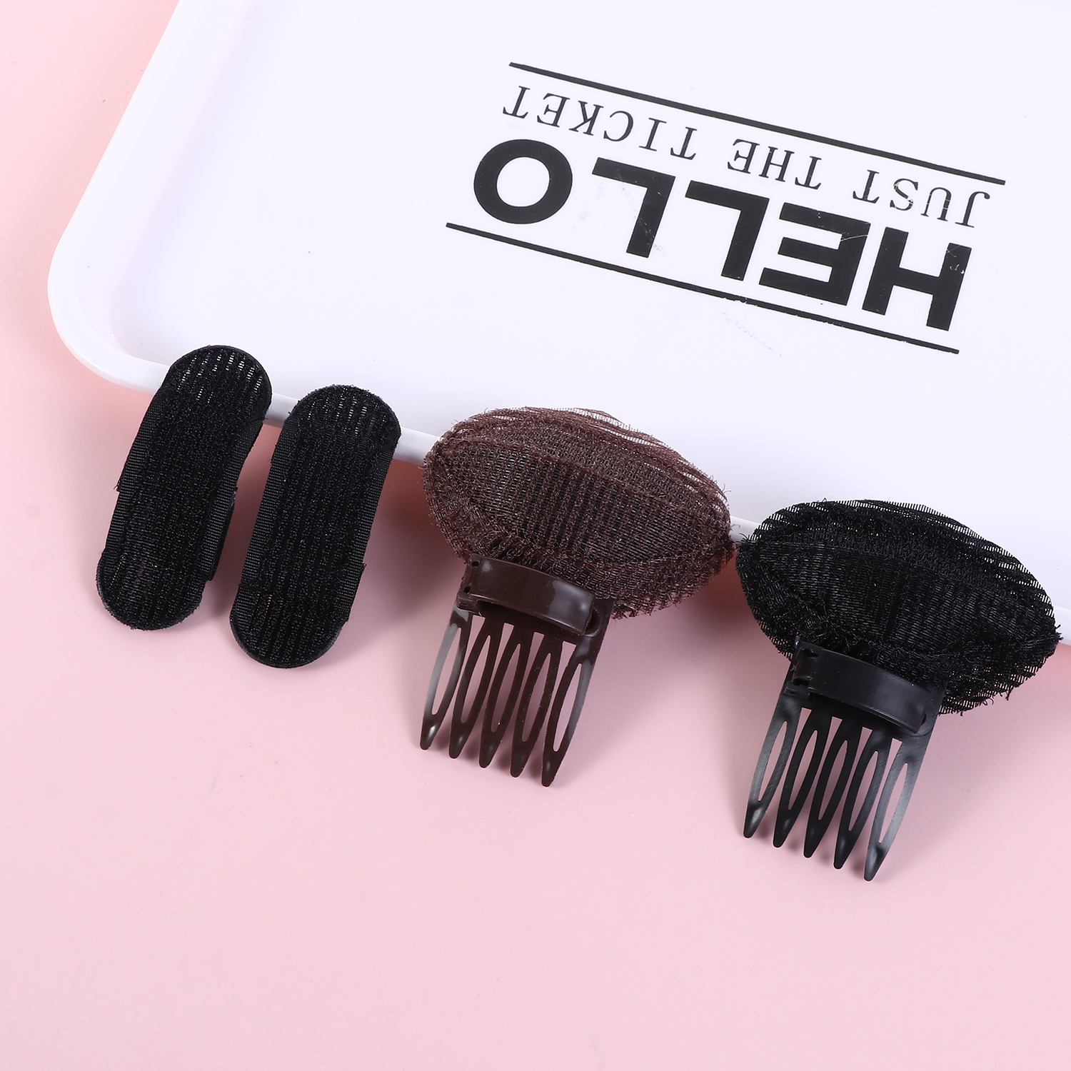 1pc nylon volumen hår base pust hår hoved pude fluffy prinsesse styling tilbehør bump it up dame pige hår skønhed værktøj