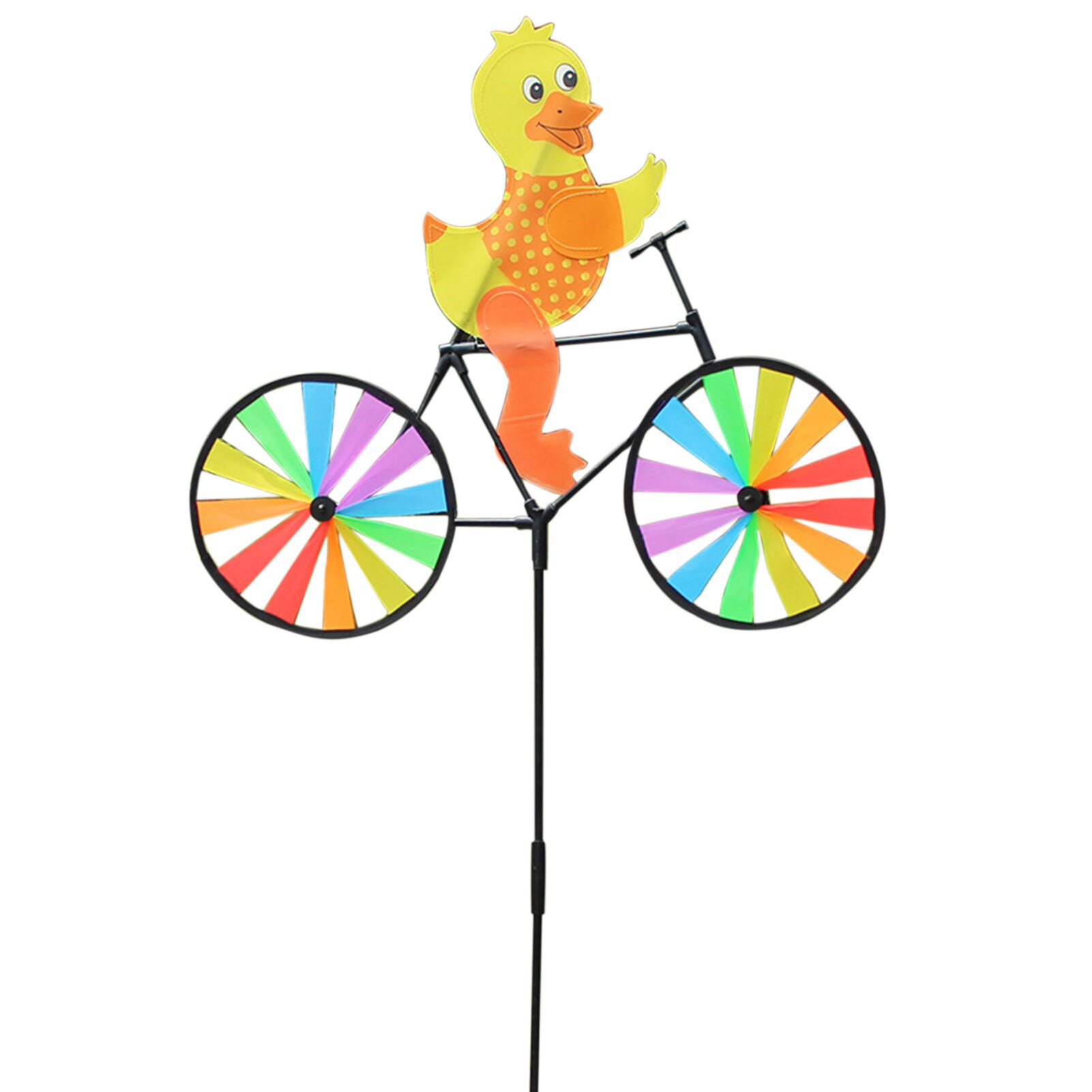 Dingzing 2 Stuks Eend Fietsbel – Geel Met Helm En Draaiende Propeller – Grappig, Niet-giftig En Duurzaam – Past Op Fiets, Scooter, Kinderwagen En Auto – Ook Leuk Als Speeltje