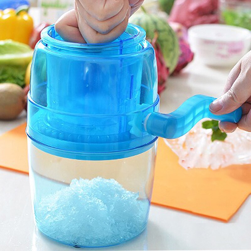1L Snow Cone Maker Machine Kitchen Portable Hand Crank Manual Ice Crusher Shaver Kids Shredding