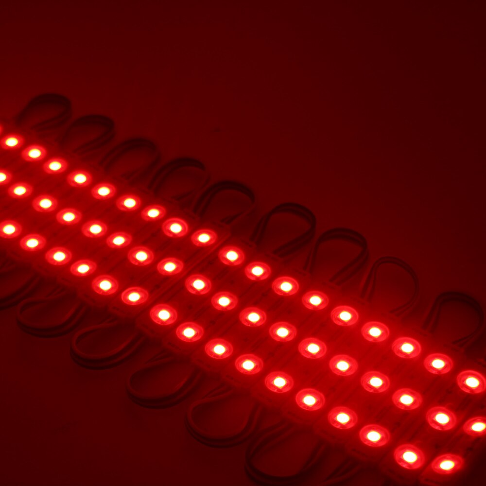 20Pcs Samsung Chip Rgb Led Module Injectie Lens 5050 Super Heldere Reclame Licht Veranderlijk Kleur Waterdicht Teken Backlight