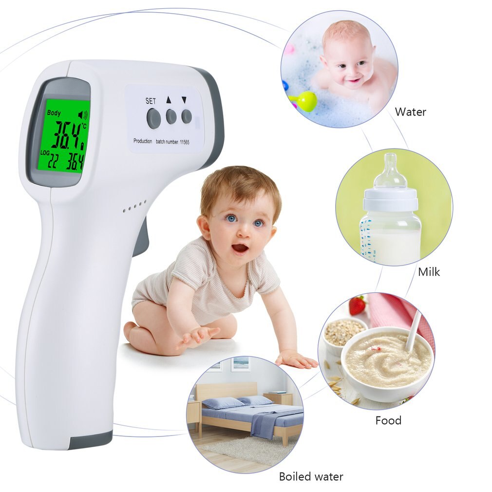 Digitale Non-Contact Body Thermometer Draagbare Baby Volwassen Ir Oor Voorhoofd Temperatuur Test Koorts Thermometer
