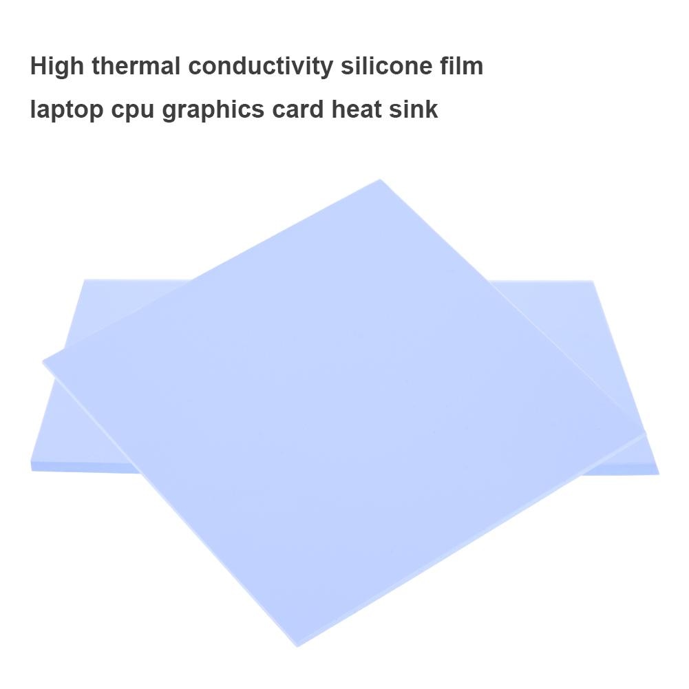 0.5/1mm 100 x 100mm silikon värmedyna ark dator pc cpu grafikchip kylfläns kylfläns kylning ledande värmedyna