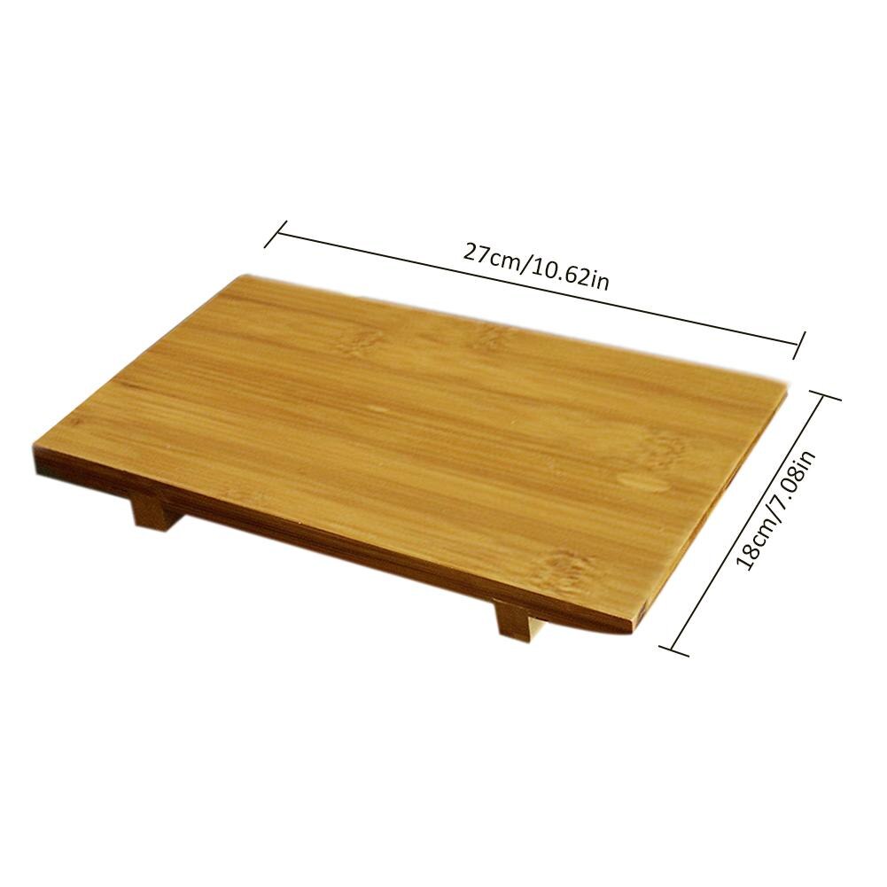 Bamboo Sushi Plate Rectangular Sushi Platform Cooking Sashimi Japanese And Korean Cuisine Japanese Tableware Serving Geta Plate: L Size