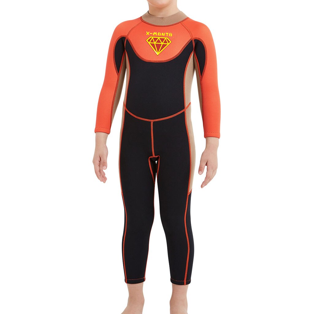 Child Diving Suit 2.5mm Surfing Wetsuit Kid's One Piece Diving Suit 2.5mm Youth Breathable UV Protection Sunsuit