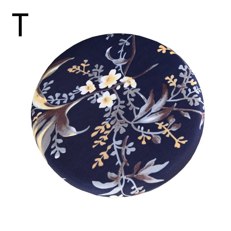 Hoge kwaliteit ronde stoelhoes barkrukhoes elastische zittinghoes thuis stoelhoes ronde stoel barkruk bloemenprint