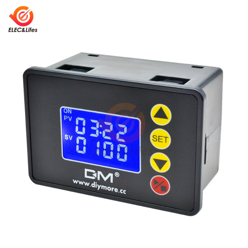 1.37 Inch Programmable Digital Timer Switch Relay Control DC 12V 24V 20A AC 110V 220V 10A Time Controller Delay Relay Module: AC110-220V 10A 2200W