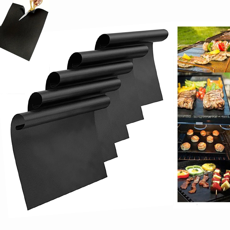 Grill Mat Oven Mat Microwave Mat Outdoor Baking Mat Fiberglass Insulation Non-Stick Oven Easy To Clean Reusable Oven Liner