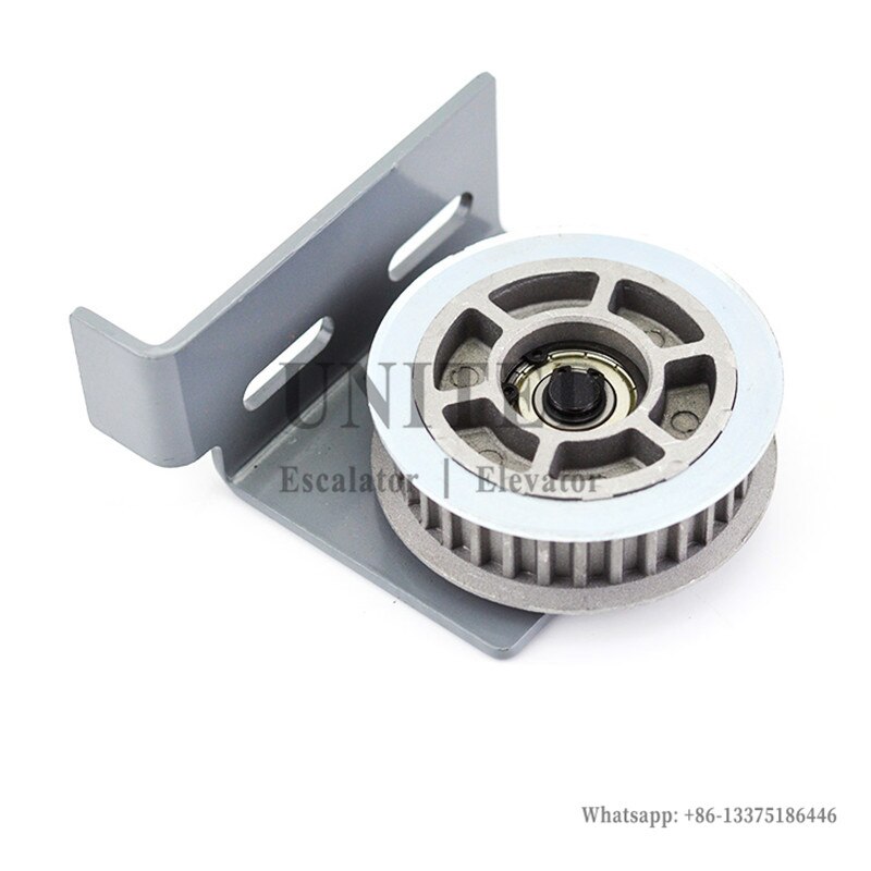 Elevator Pulley Assembly OD90mm W25mm Bearing6201 32 Teeth