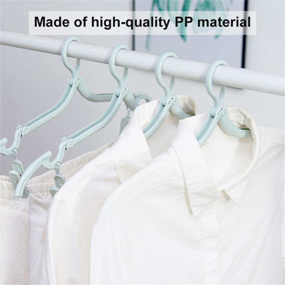 2Pcs Kleerhangers Opvouwbare Doek Opslag Hanger Multifunctionele Droogrek Lichtgewicht Home Reizen Gebruik Hanger