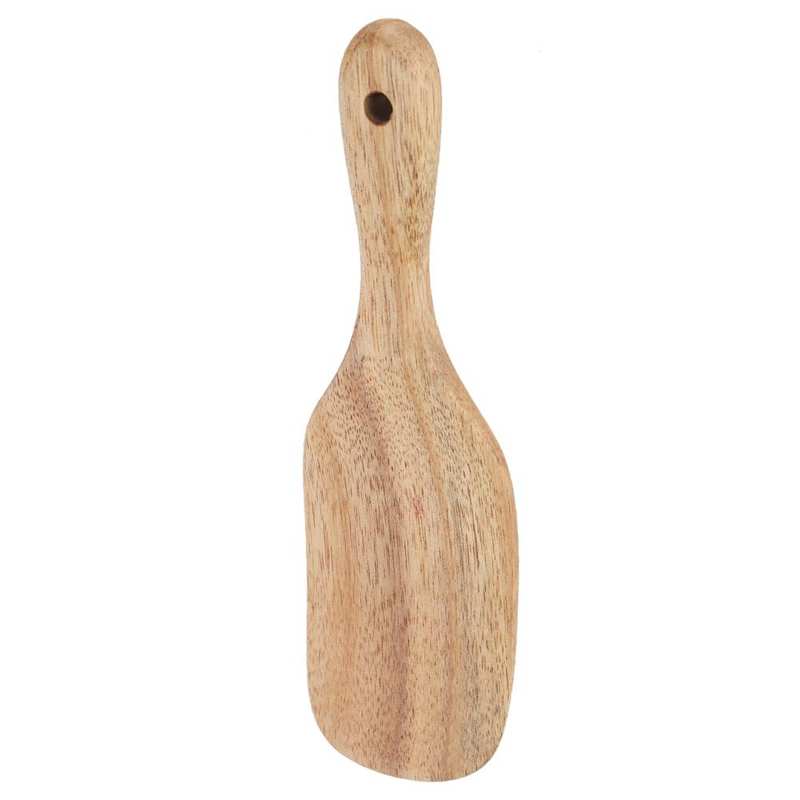 Teak Spatula Flat Shape Food Grade Wooden Cooking Spatula for Home Kitchen Cooking