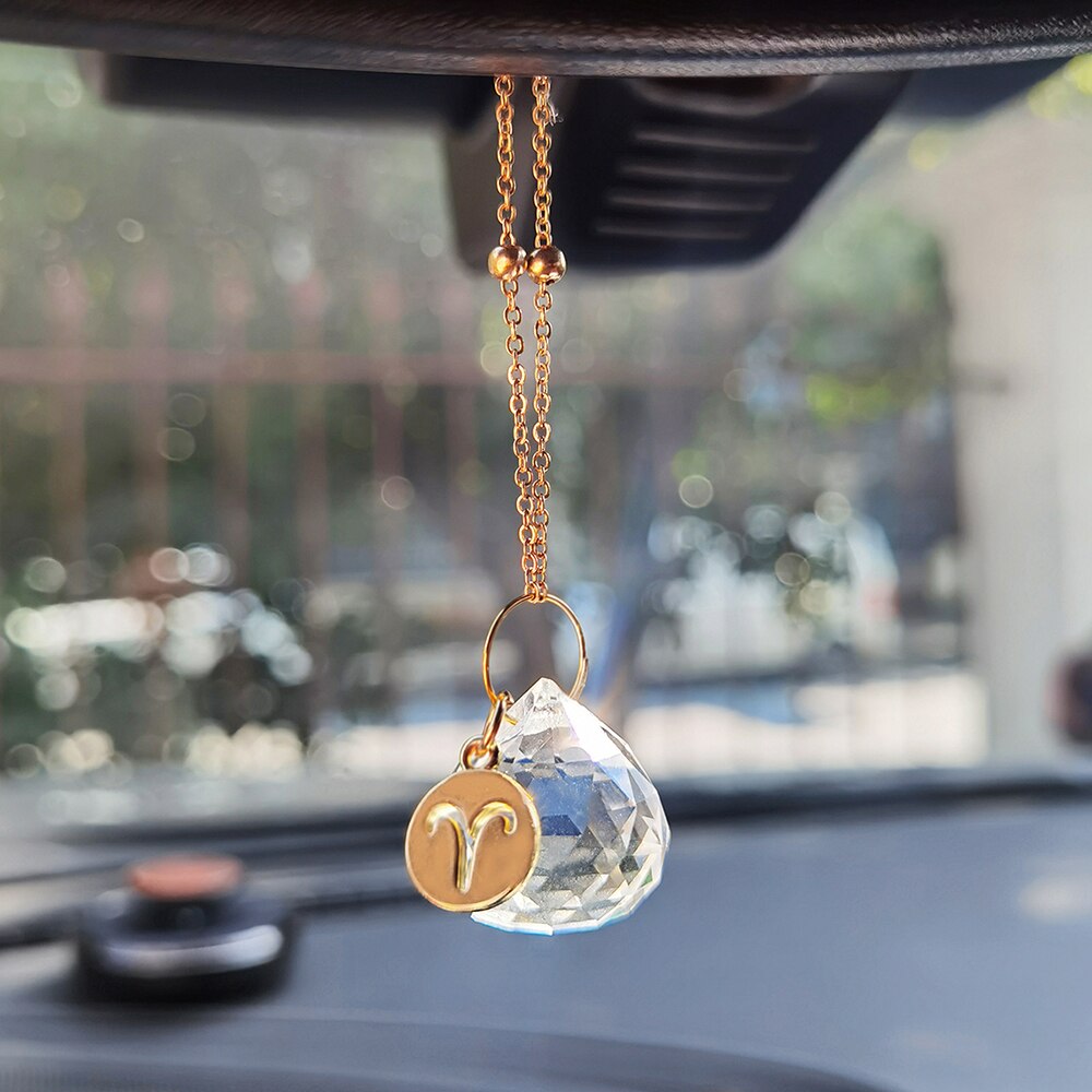 12 Constellation Sun Catcher Suncatchers for Car Window Garden Decoration Outdoor Sun Catcher Crystal Ornament Light Catcher: Suncatcher MS014