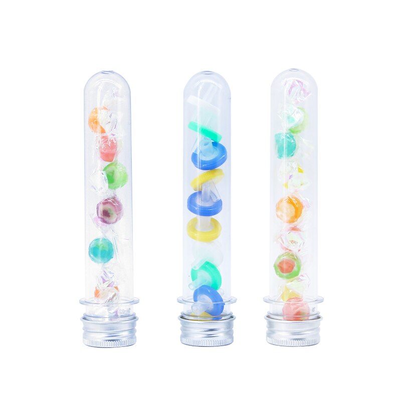 1PCS Plastic Test Tubes 40ml With Aluminum Cap Bottles Lab Equipments 14×25mm