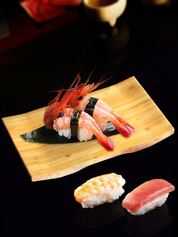 Massief Houten Platen Koken Houten Platen Sushi Platen Rechthoekige Gebogen Servies Japanse En Koreaanse Servies