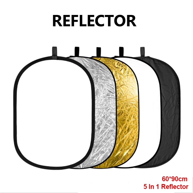 24''x35'' 60x90cm 5 in 1 Multi Disc Photography Studio Photo Oval Collapsible Light Reflector handhold portable photo disc