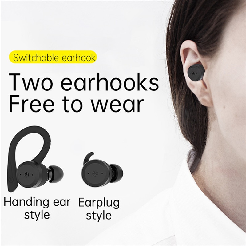 Cyboris 20 Uur Speeltijd Zwemmen Waterdicht Bluetooth Oortelefoon Dual Slijtage Stijl Sport Draadloze Headset Tws Ipx7 Oordopjes Stereo