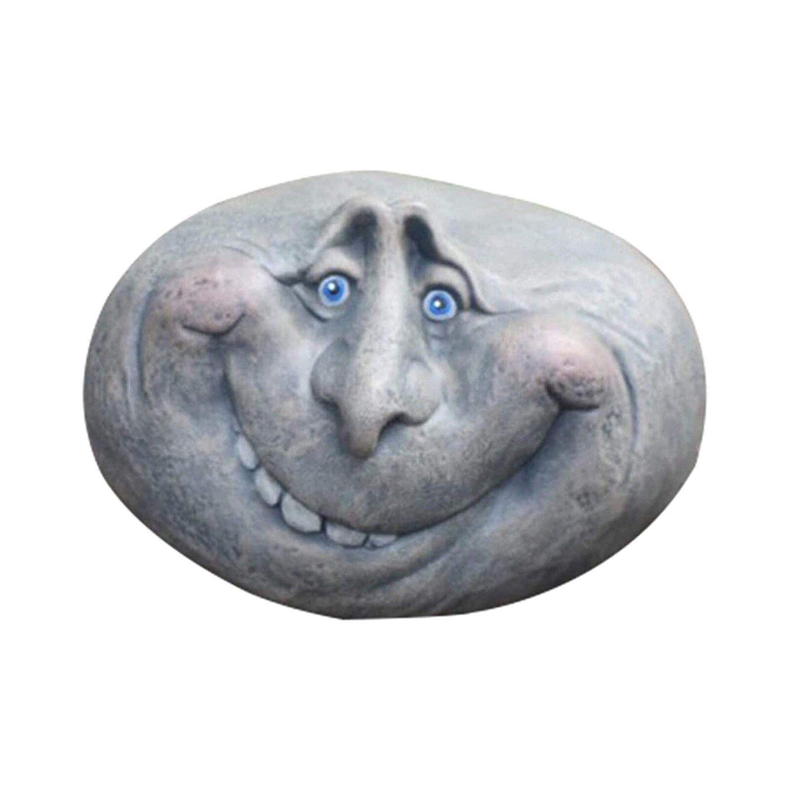 Rock Funny Face Garden Yard Art Resin Sculptures Mystical Garden Stones For Indoors Outdoors Patio Porch Home Outdoors Decor: E