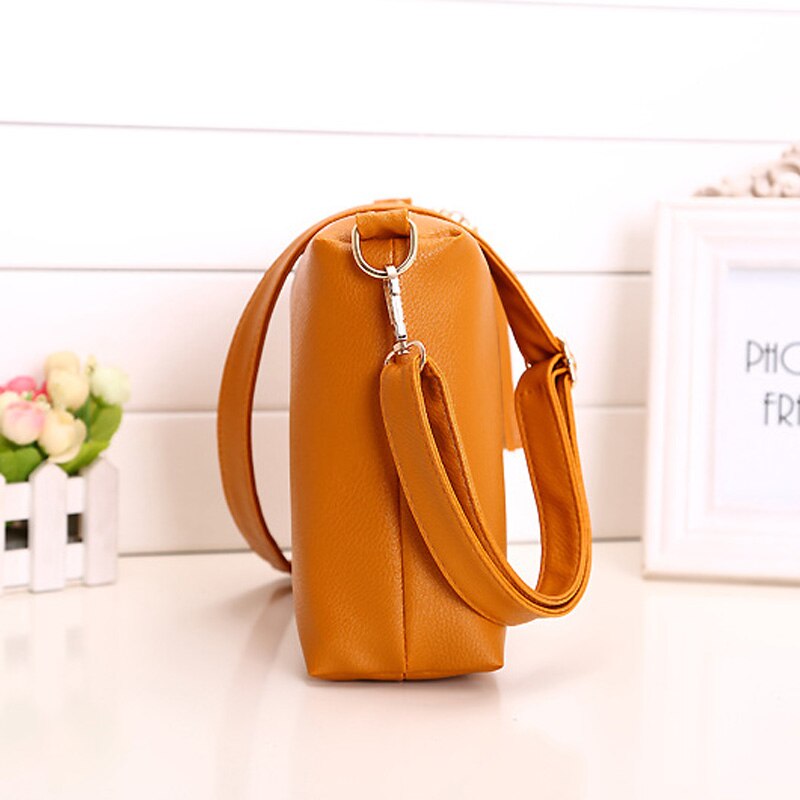 Bokinslon Schoudertassen Voor Vrouwen PU Lederen Vrouw Crossbody Tas Effen Kleur Kleine verse Vrouwen Populaire Tassen