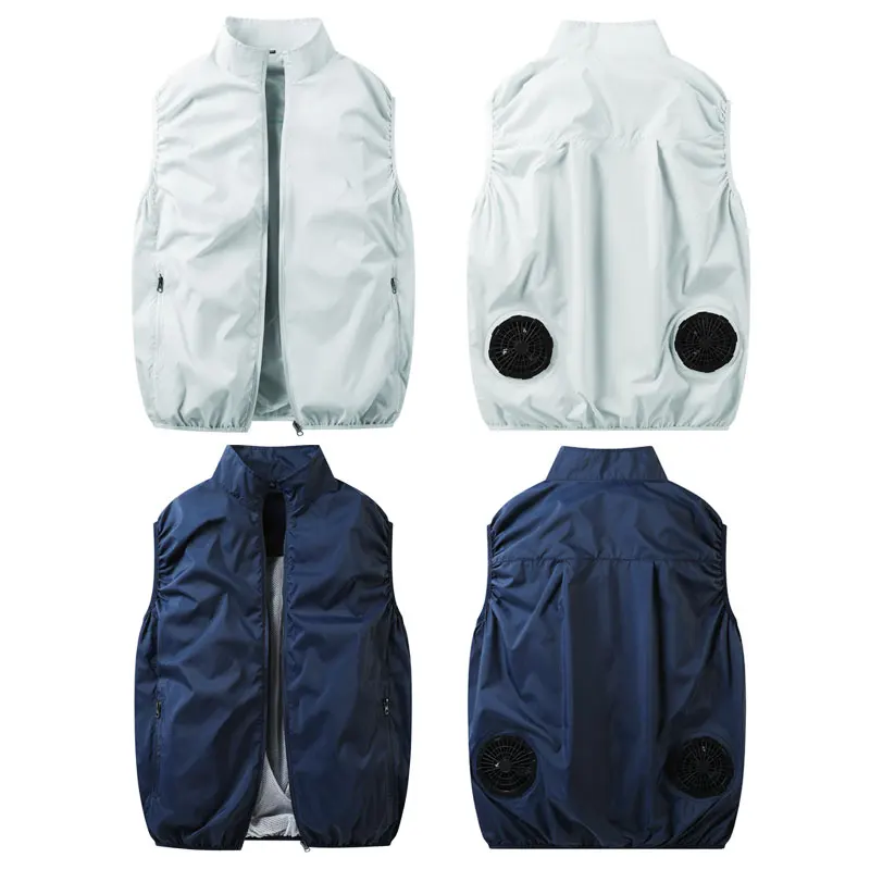 Zomerse visvest, koelvest voor mannen, ventilatorvest, airconditioningkleding voor vrouwen, ventilatorkleding, klimvest, koelvest voor het lichaam.