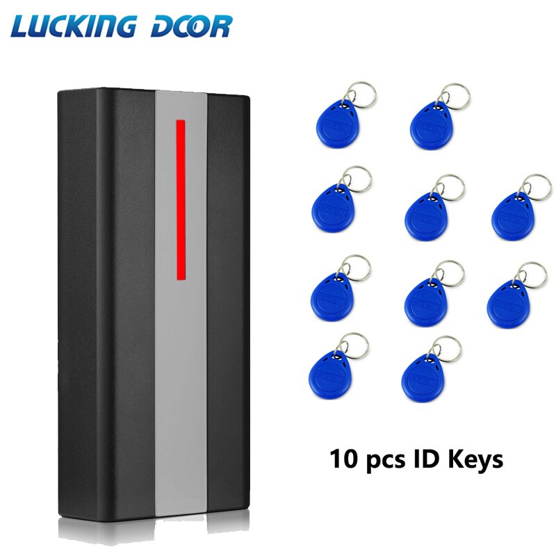 125khz RFID Access Control Reader 2000 user Proximity RFID Card Reader Access Control System Waterproof IP67 Reader: H1EM AC 10 key