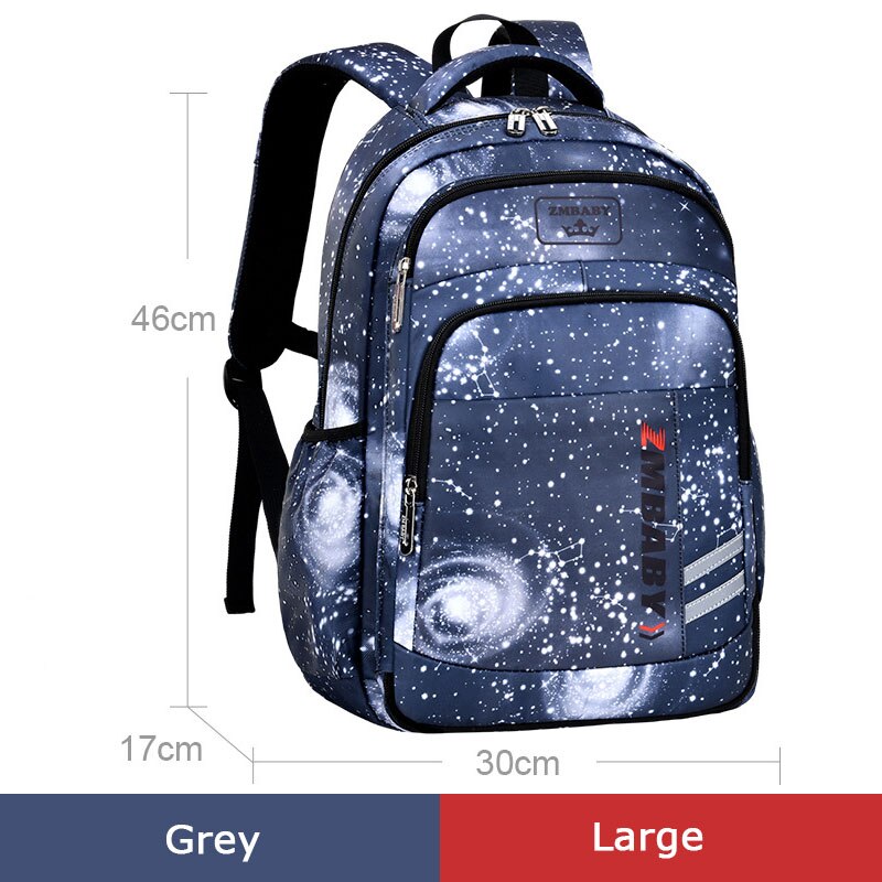 Schule Taschen Für Mädchen Und Jungen Reise Schulranzen Jugendliche Schule Rucksäcke Wasserdichte freundlicher Schulranzen bolso escolares: grau groß