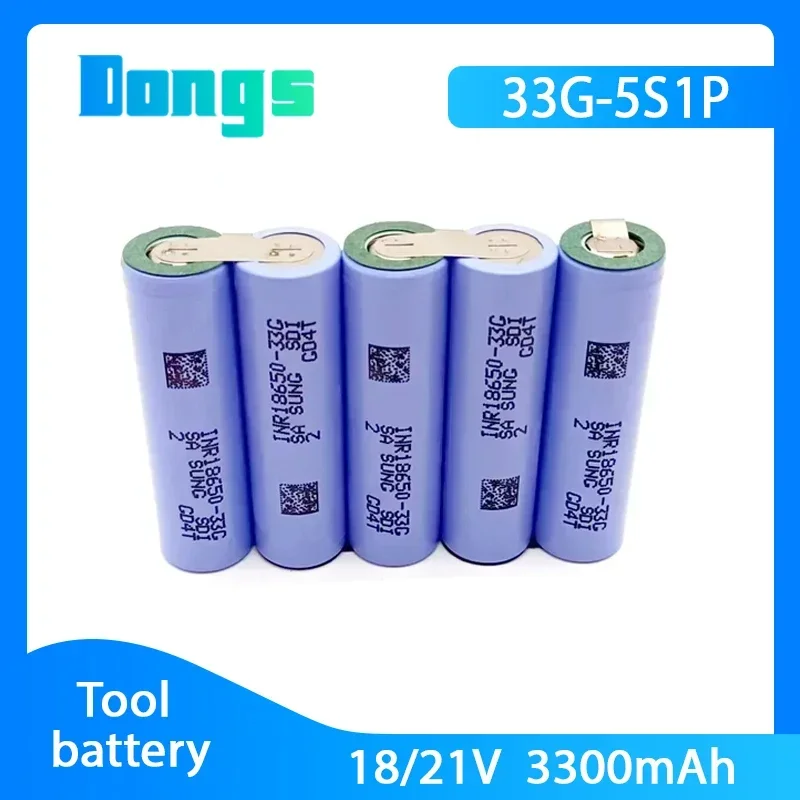 Batterie de tournevis Rechargeable 1S3P 2S1P 2S2P 4S1P 4S2P 5S1P 5S2P 6S1P 3.7 ~ 18V 18650 33G 3500mAh, entretien ou assemblage: Lavande