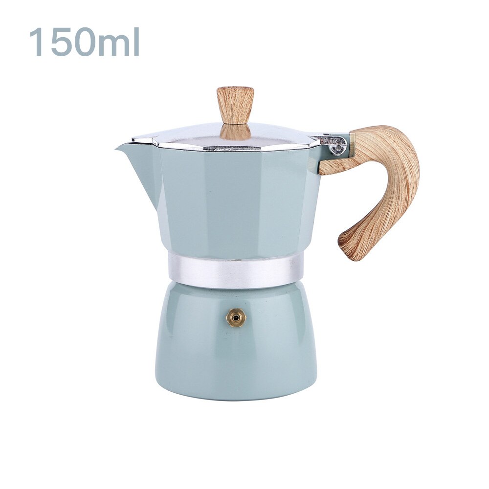 Aluminum Italian Moka Espresso Coffee Maker Percolator Stove Top Pot 150/300ML Kitchen Tools Stovetop Coffee Maker: 150ml