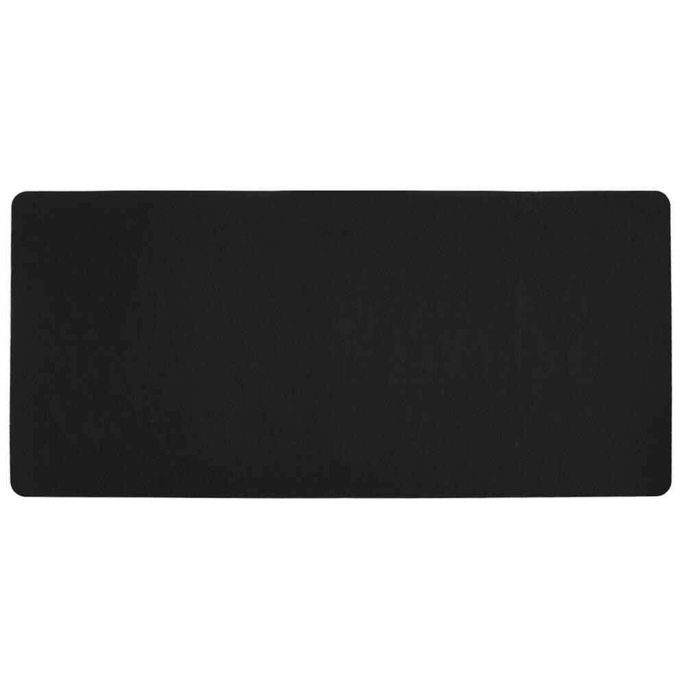 Zwart Grijs Blauw 700*330*2 Mm Zachte Wearable Kantoor Computer Bureau Mat Moderne Tafel Muismat Wol vilt Laptop Kussen Bureau Mat: Black