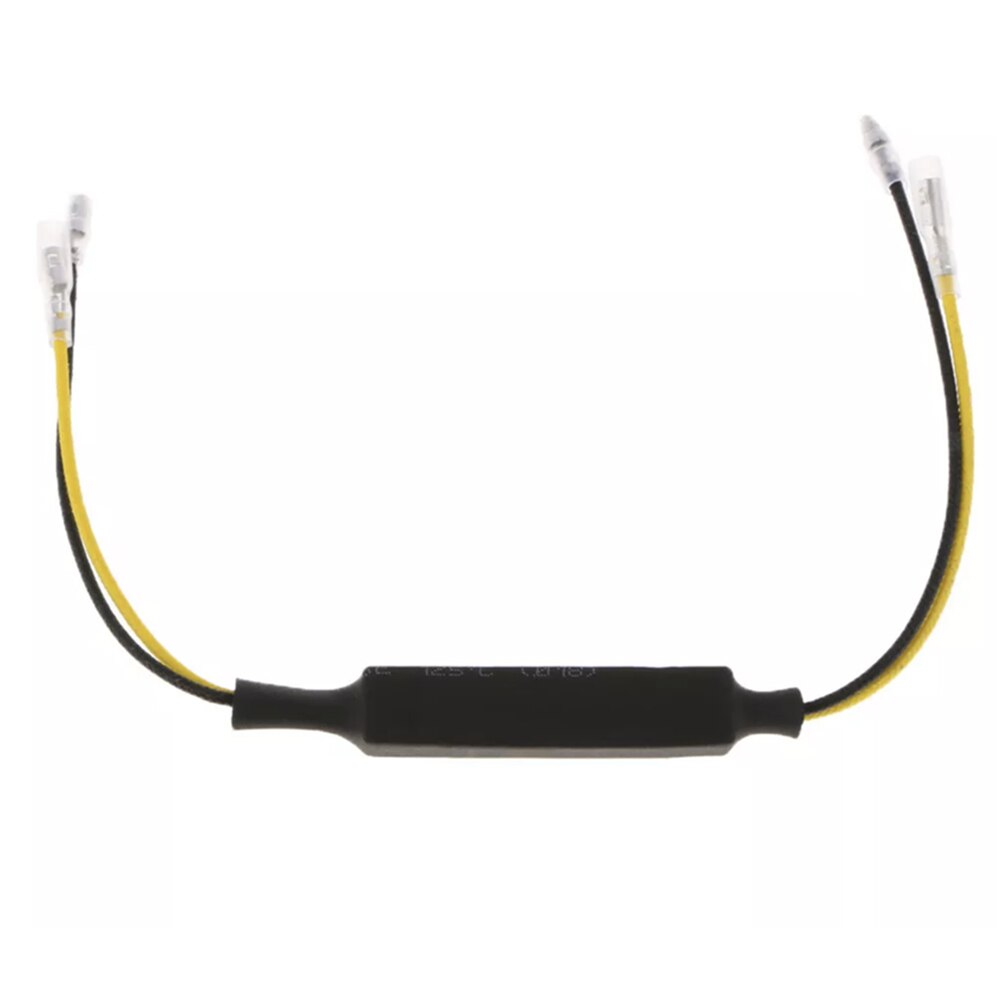 2pcs Motorcycle LED Turn Signal Light Decoders Single Resistance Decoder 2 Heat Resistant Lines Auto Light Accessiores